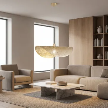 Suspension dorée avec câble de 150 cm | Mondialshop