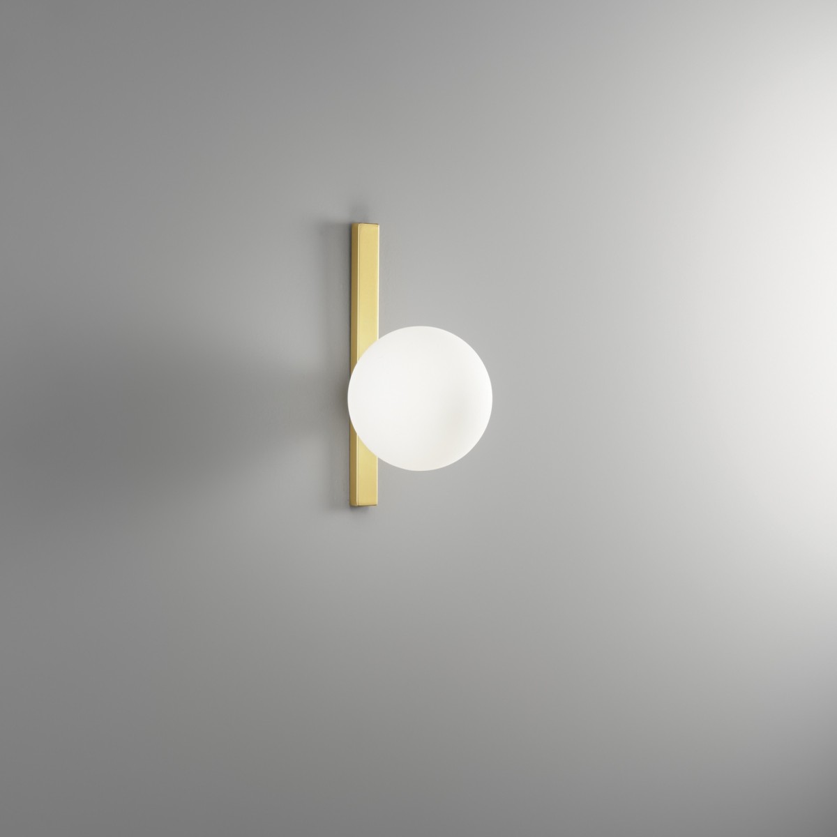 Applique murale noire ou dorée avec diffuseur opale |...