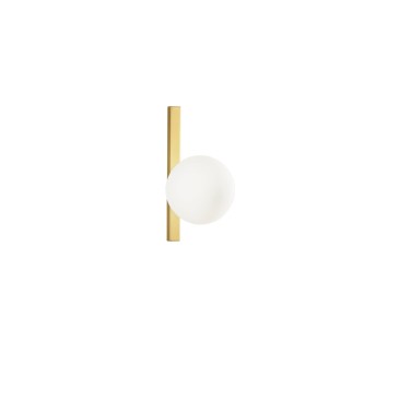 Applique Nero o Oro con Diffusore Opale | Mondialshop