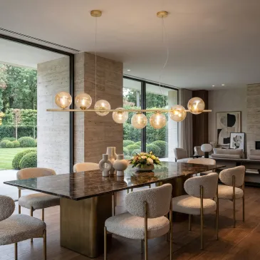 Lampadario a sospensione Disponibile in oro o nero 8XG9 Altezza regolabile
