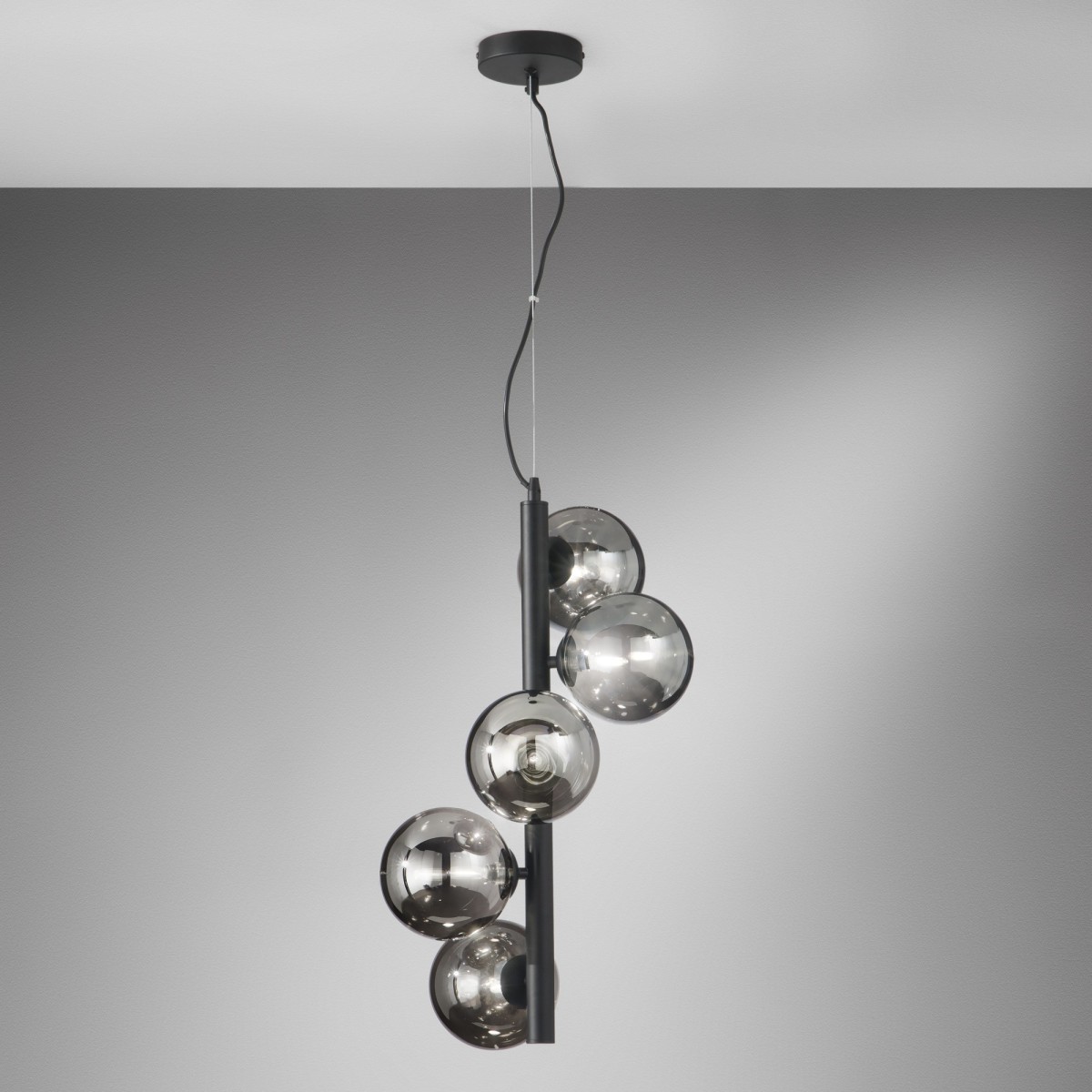 Lampadario Sospensione 5XG9 Ottone o Nero | Mondialshop