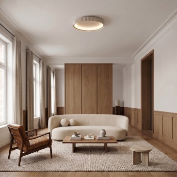 Extraflache LED-Deckenleuchte aus Metall | Mondialshop