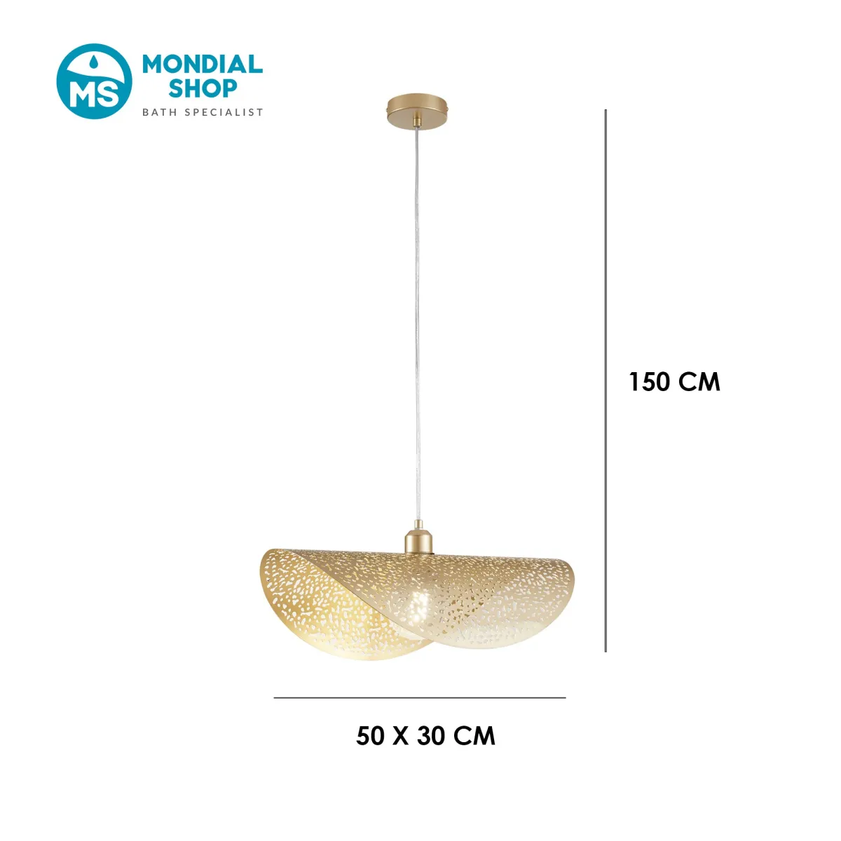 Lampadario Moderno Color Oro E27 | Mondialshop