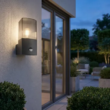 Applique moderne anthracite et fumée | Mondialshop