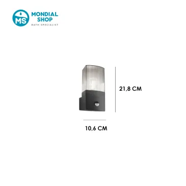Applique Moderna Antracite e Fumé | Mondialshop