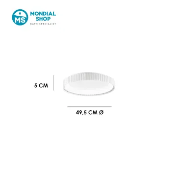 30-W-Deckenleuchte mit Ventilator, weiß | Mondialshop