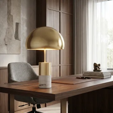 Lampada da Comodino in Oro...