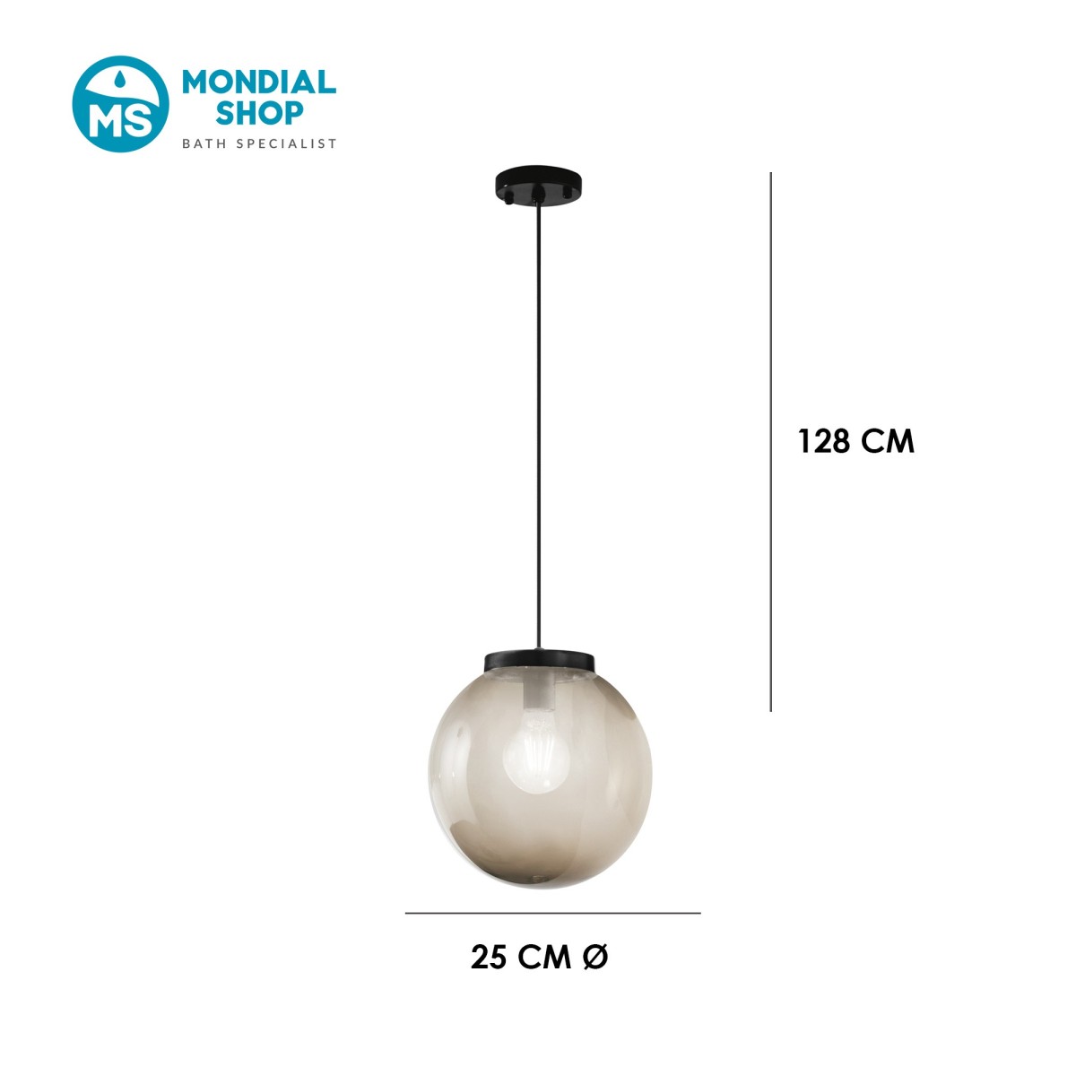 Lampada a Sospensione Esterni 1XE27 | Mondialshop