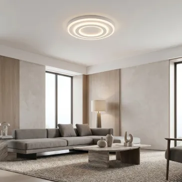 Moderne weiße quadratische Deckenleuchte | Mondialshop