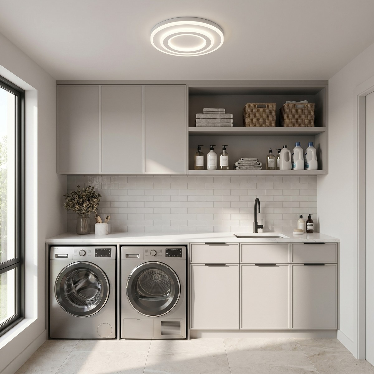 Plafoniera Quadrata Bianca Moderna | Mondialshop