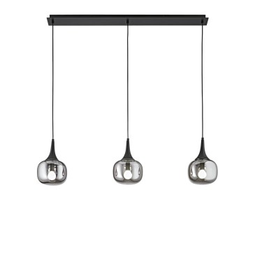Suspension moderne en bois 3xE14 | Mondialshop