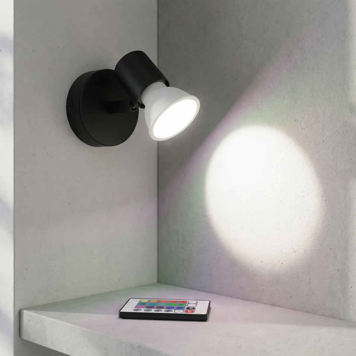Ampoule GU10 RGB 5W avec télécommande | Mondialshop