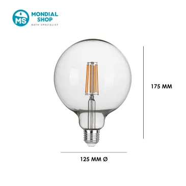 Ampoule LED globe E27 8W | Mondialshop