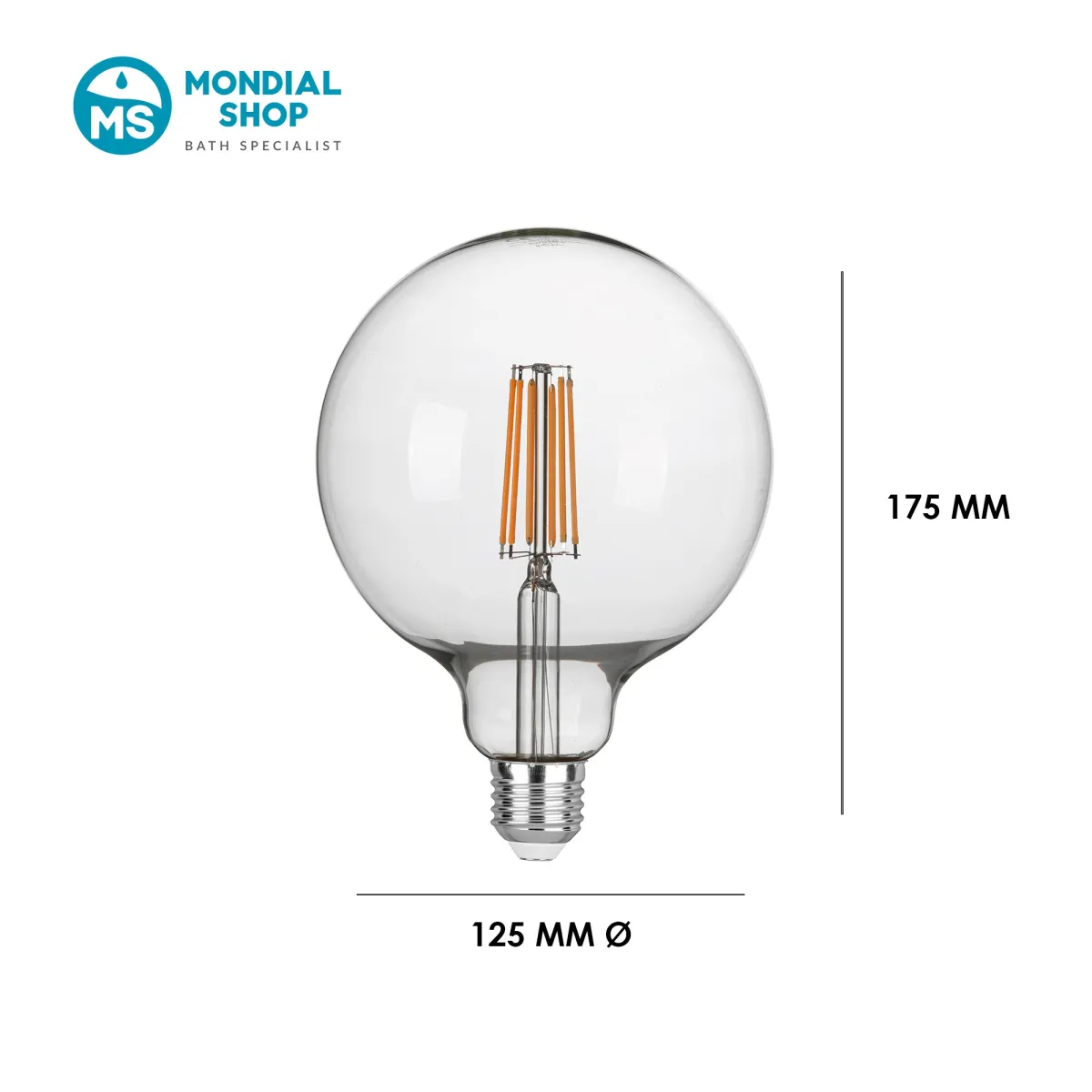 Lampadina LED Globo E27 8W | Mondialshop