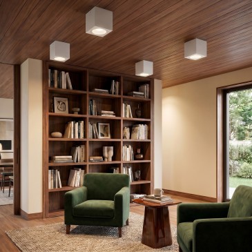Plafonnier carré d'extérieur IP54 | Mondialshop
