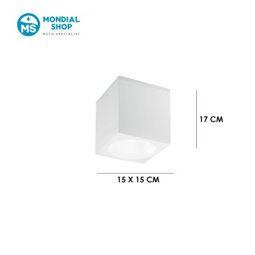 Plafoniera Esterni Quadrata IP54 | Mondialshop