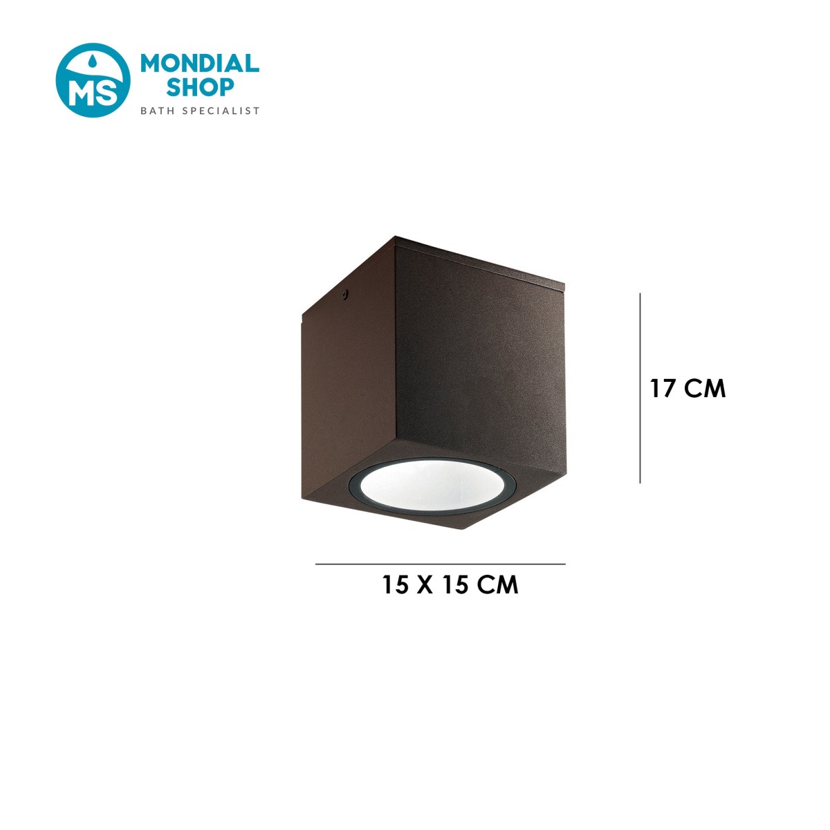 Plafoniera Esterni Quadrata IP54 | Mondialshop