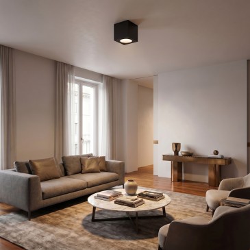 Lampada plafoniera per esterni Quadrata disponibile in 3 varianti IP54