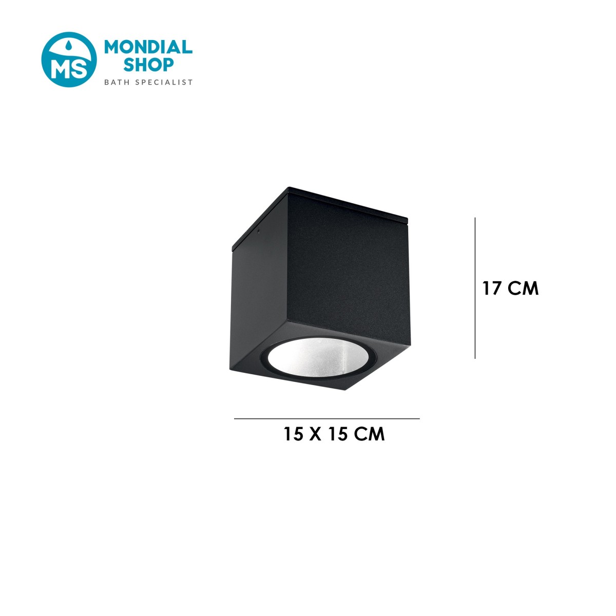 Plafoniera Esterni Quadrata IP54 | Mondialshop