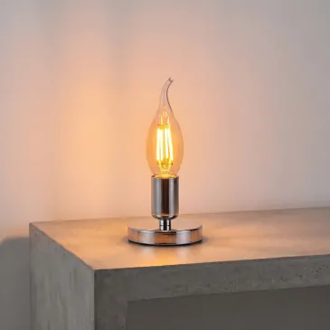 Lampadina LED E14 Classe A Filamento Soffio 2.3W Luce Calda