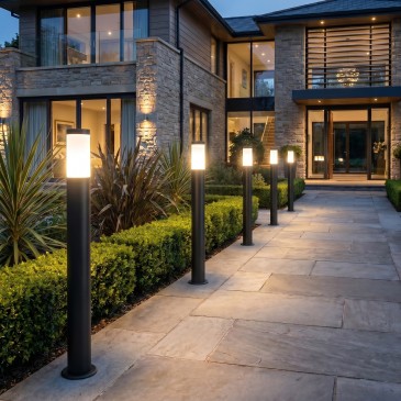 Paletto per illuminazione esterna H110CM Disponibile in 3 varianti IP44
