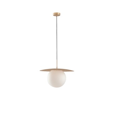 Suspension moderne E27 noire ou dorée | Mondialshop