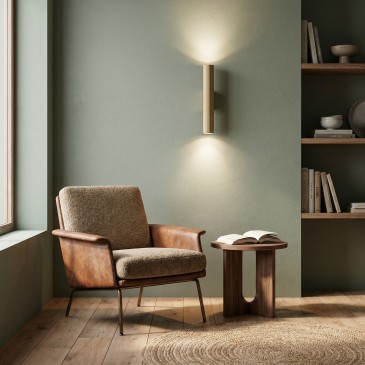 Schlanke, doppelstrahlige Stahl-Wandleuchte mit 2xGU10-Fassungen | Mondialshop