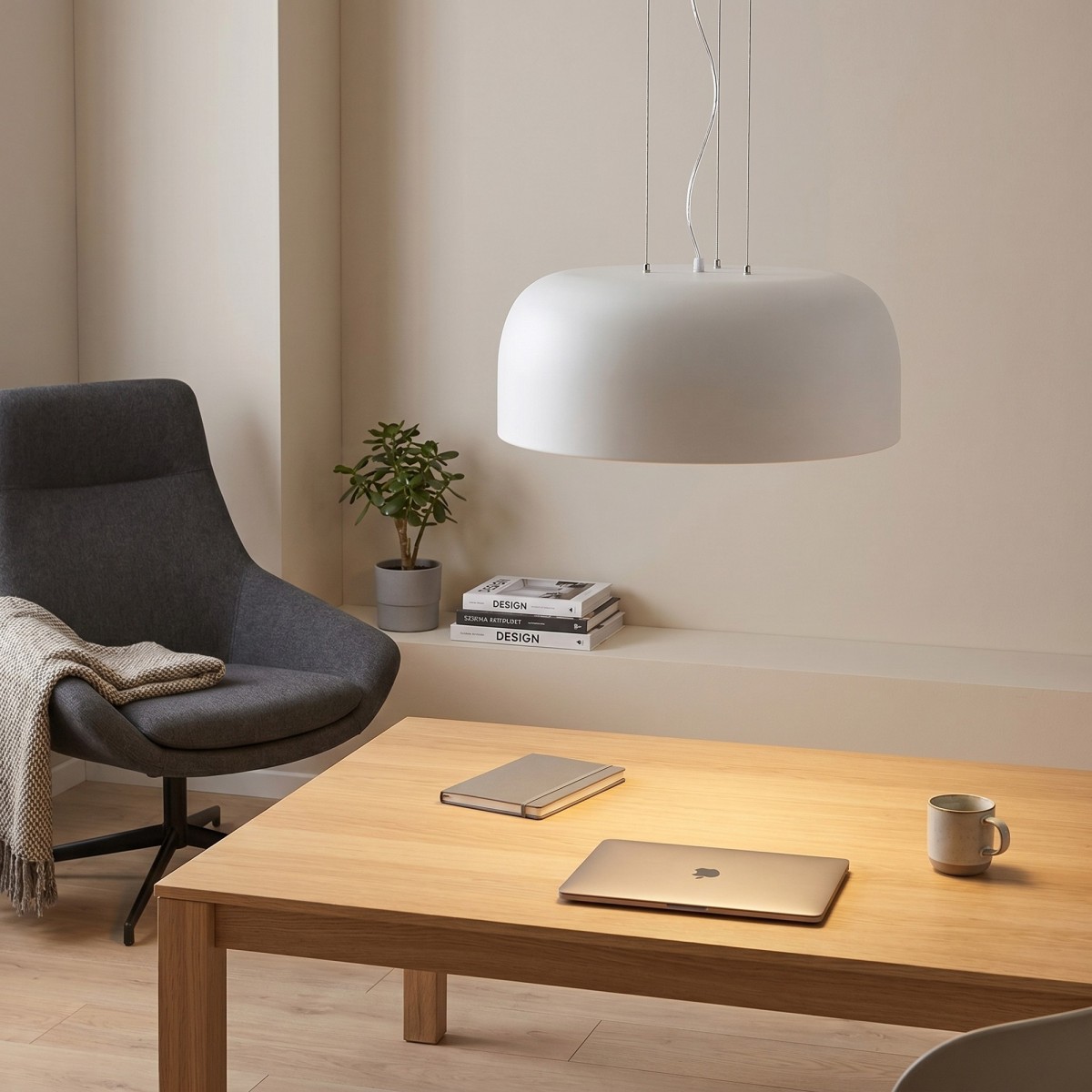 4xE27 Pendelleuchte in Weiß oder Bronze | Mondialshop