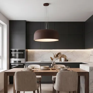 Sospensione 4xE27 in Bianco o Bronzo | Mondialshop