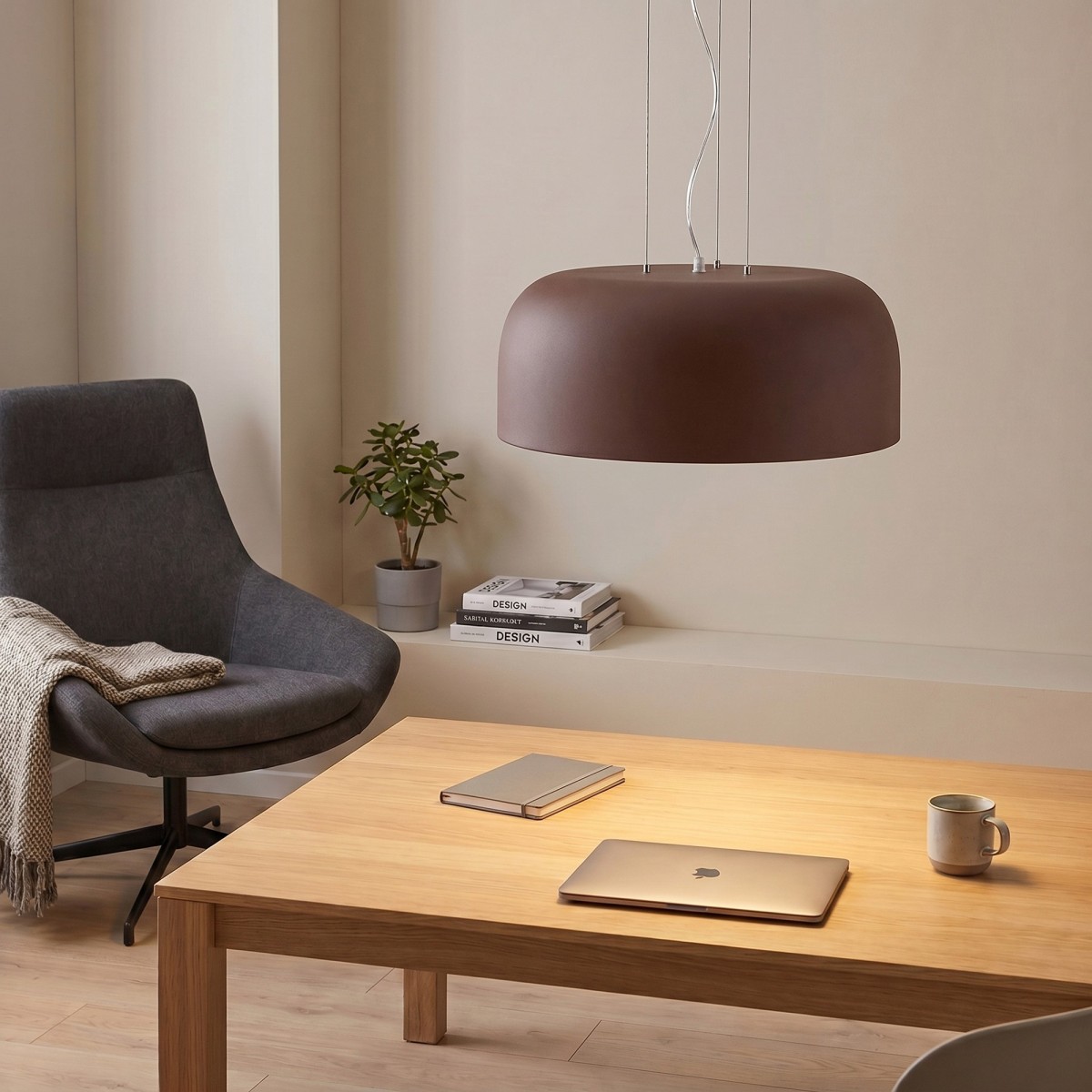Suspension 4xE27 blanche ou bronze | Mondialshop