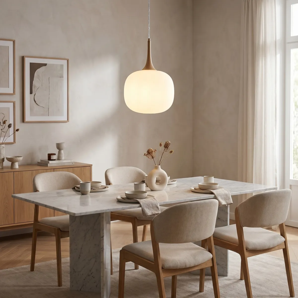 Suspension de style scandinave, blanche ou grise, E27 |...