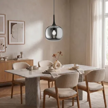 Sospensione Stile Scandinavo Bianco o Grigio E27 | Mondialshop