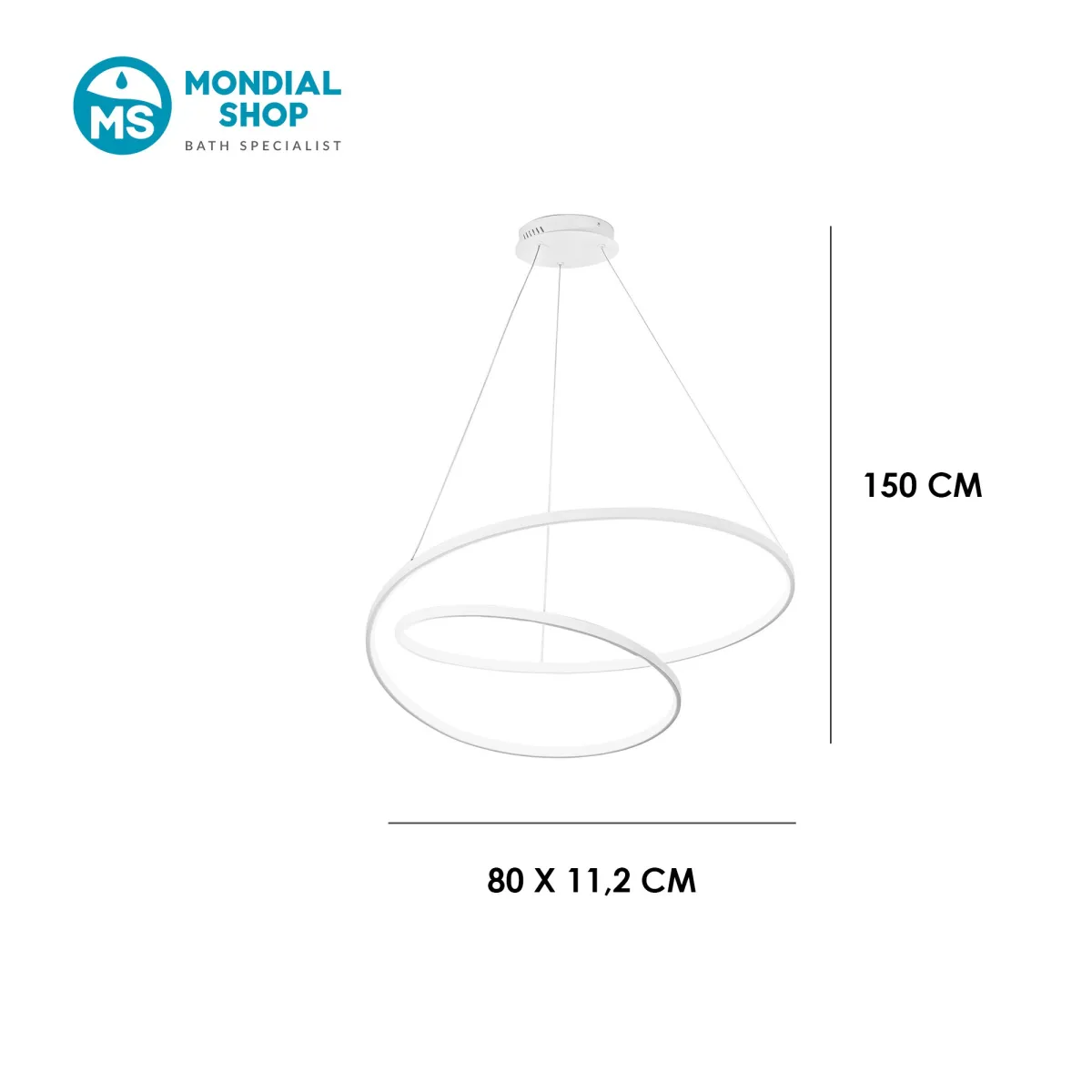 Scheda tecnica lampada a sospensione dal design moderno...