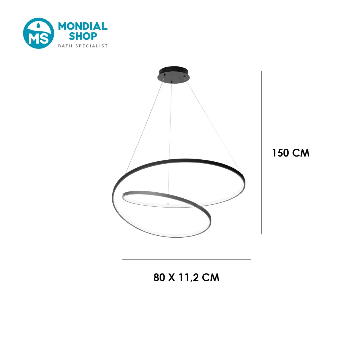 60-W-LED-Pendelleuchte, linear, 3 Varianten | Mondialshop