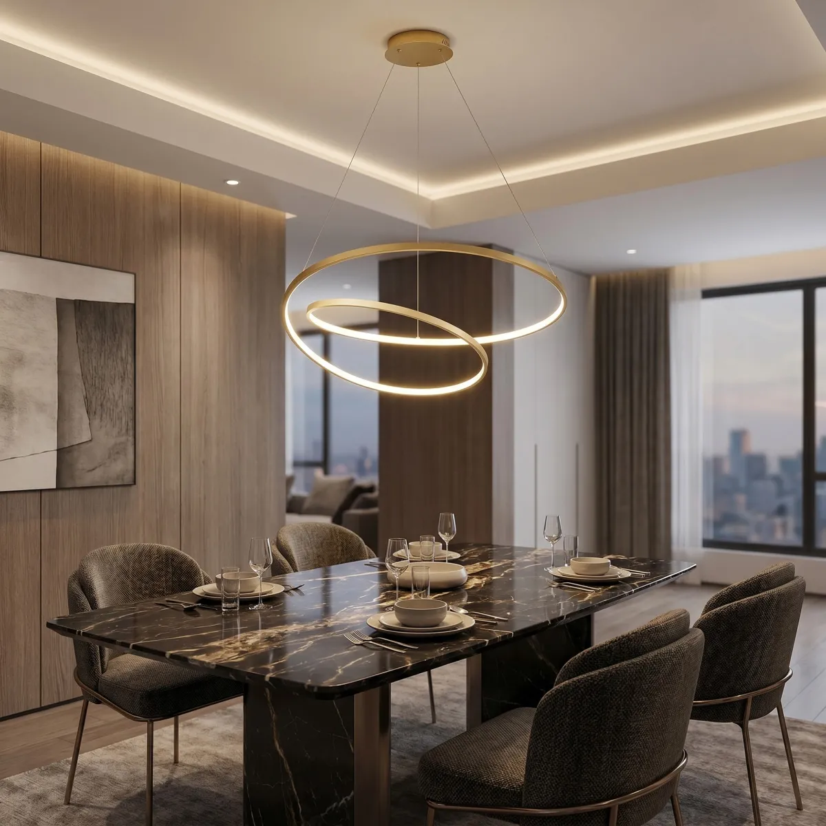 lampadario a sospensione LED da 60W ad altissime prestazioni