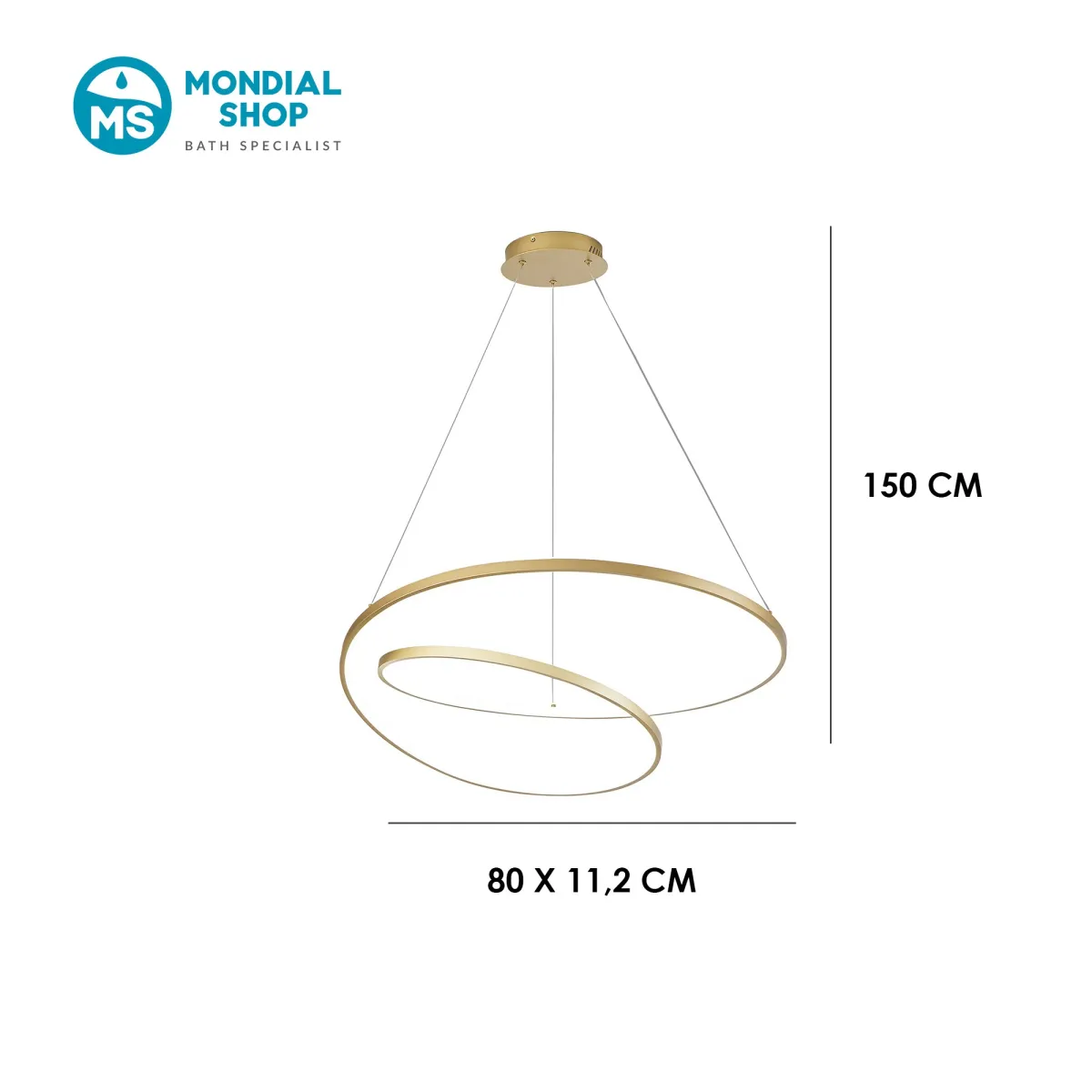 Scheda tecnica lampada a sospensione dal design moderno...