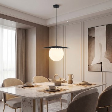 Sospensione Moderna E27 Nera o Oro | Mondialshop