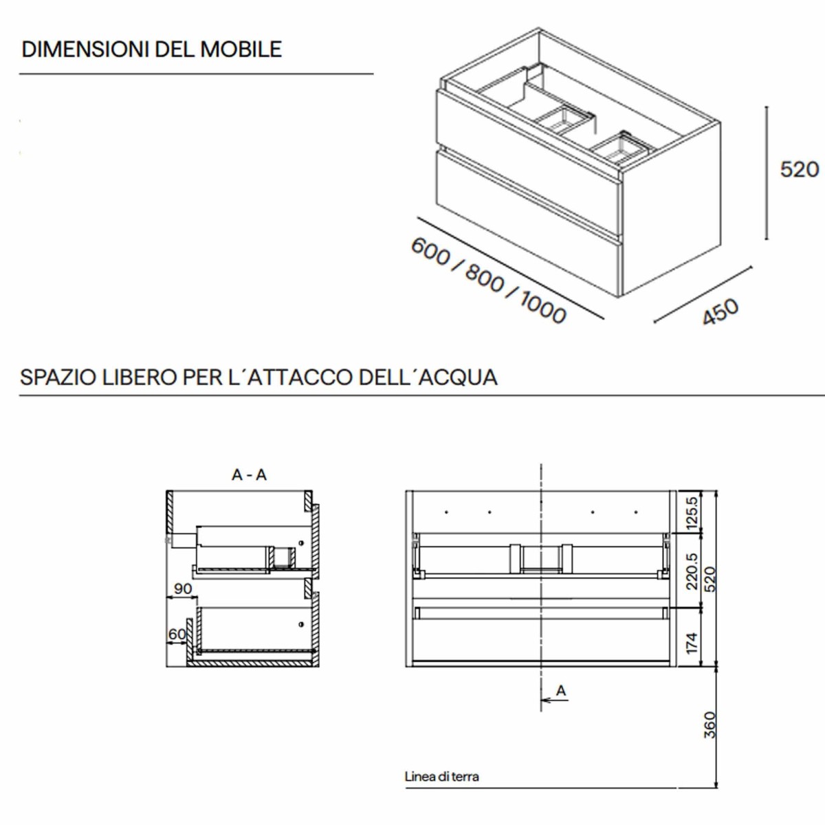 Armoire de salle de bains suspendue laquée blanche 60 80...