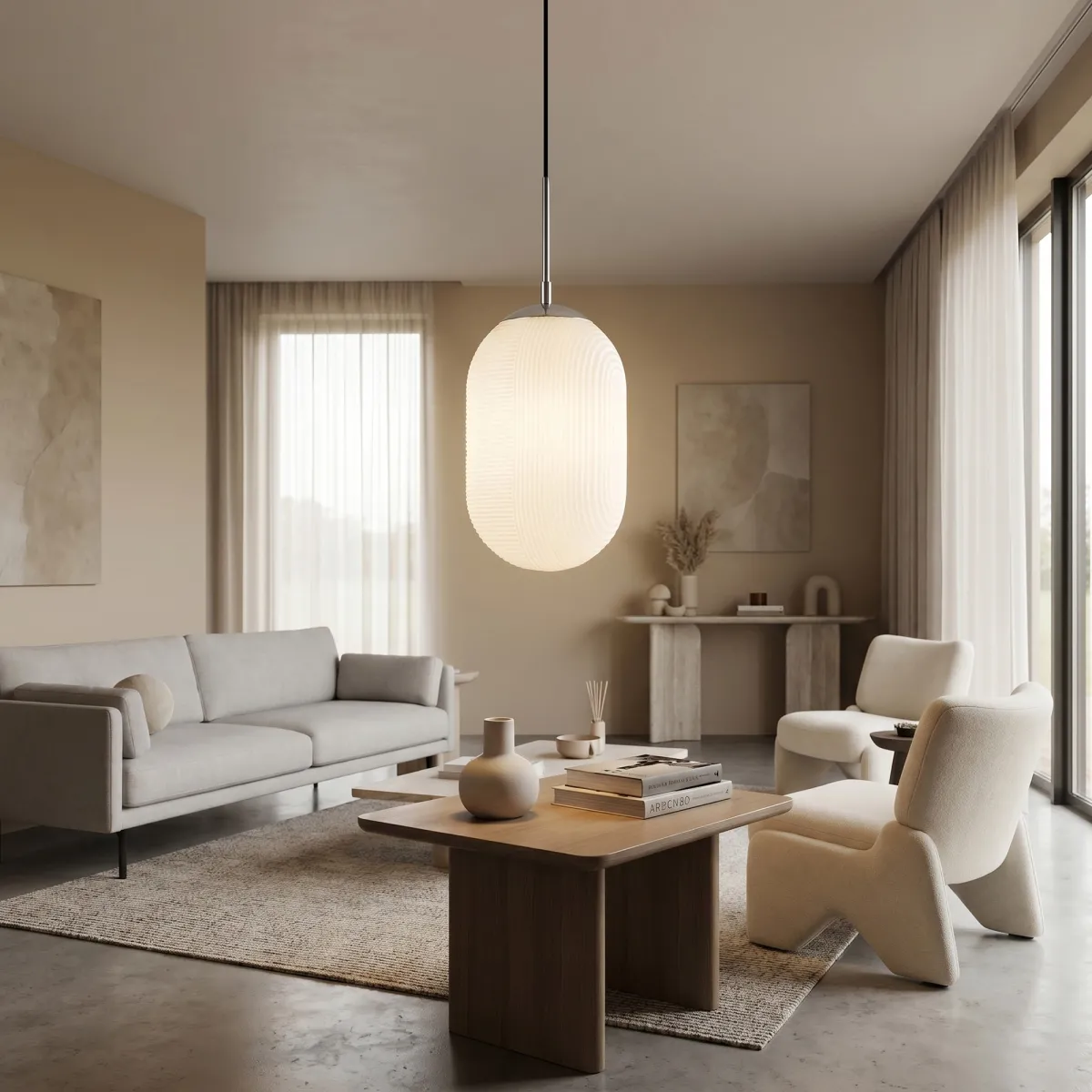 Sospensione Vetro Ovale Design Moderno | Mondialshop