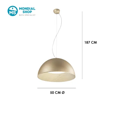 Sospensione LED Circolare Oro o Nero | Mondialshop