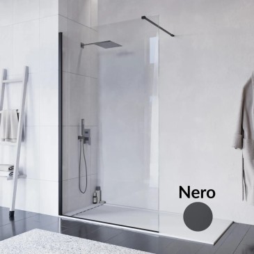 ISIDE 70 cm hohe, begehbare Dusche mit 8 mm starkem, transparentem Antikalkglas
