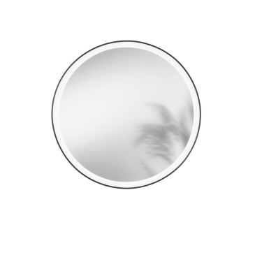 Miroir rond à LED avec commande tactile (CCT) doré ou noir | Mondialshop