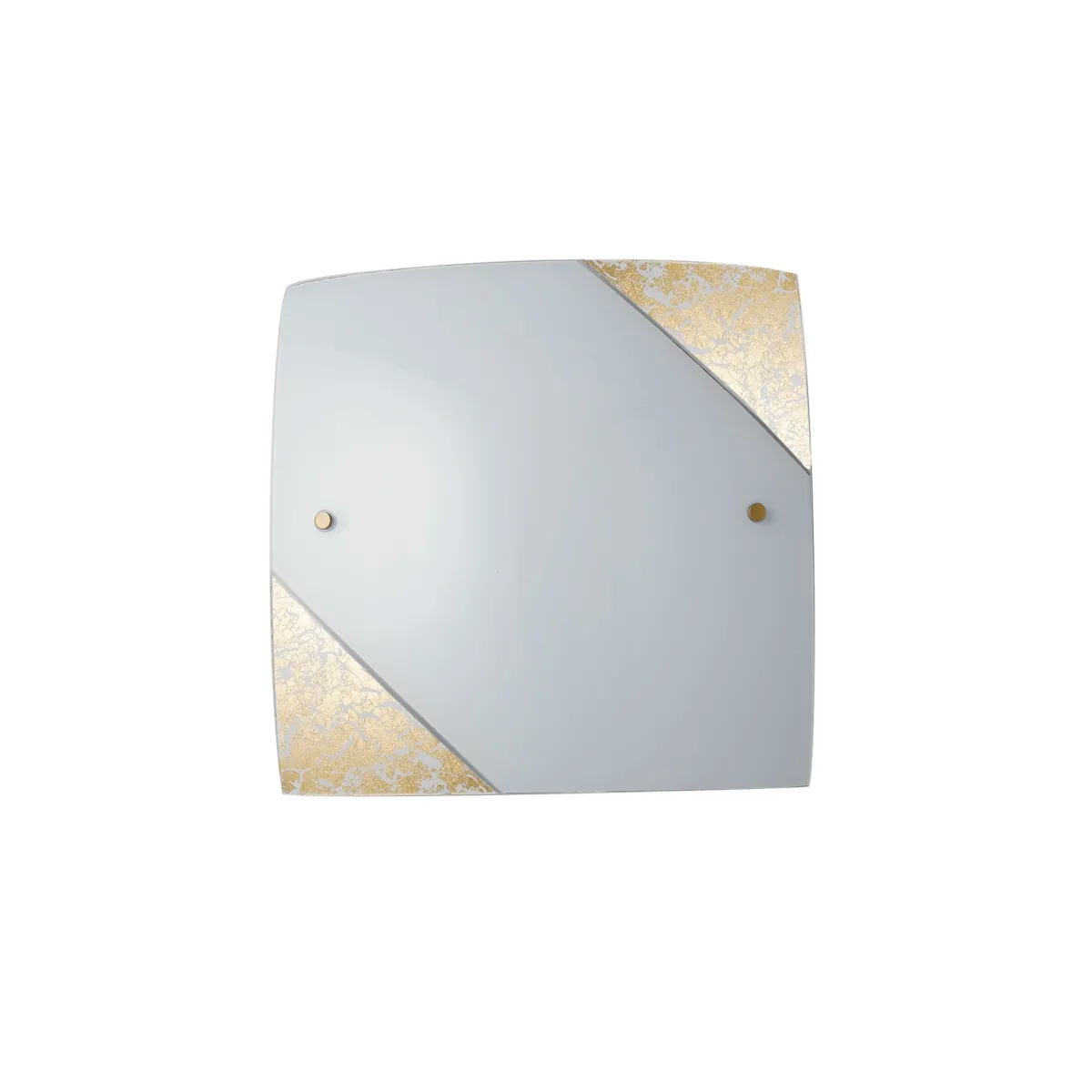 Plafoniera Quadrata Decoro Oro o Argento | Mondialshop
