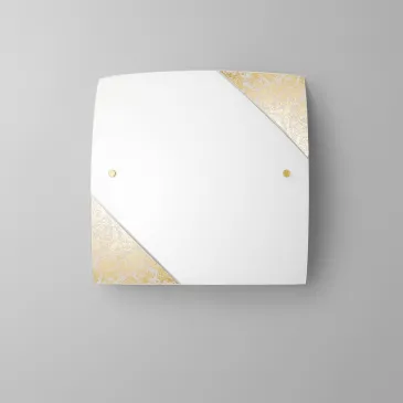 Plafoniera Quadrata Decoro Oro o Argento | Mondialshop