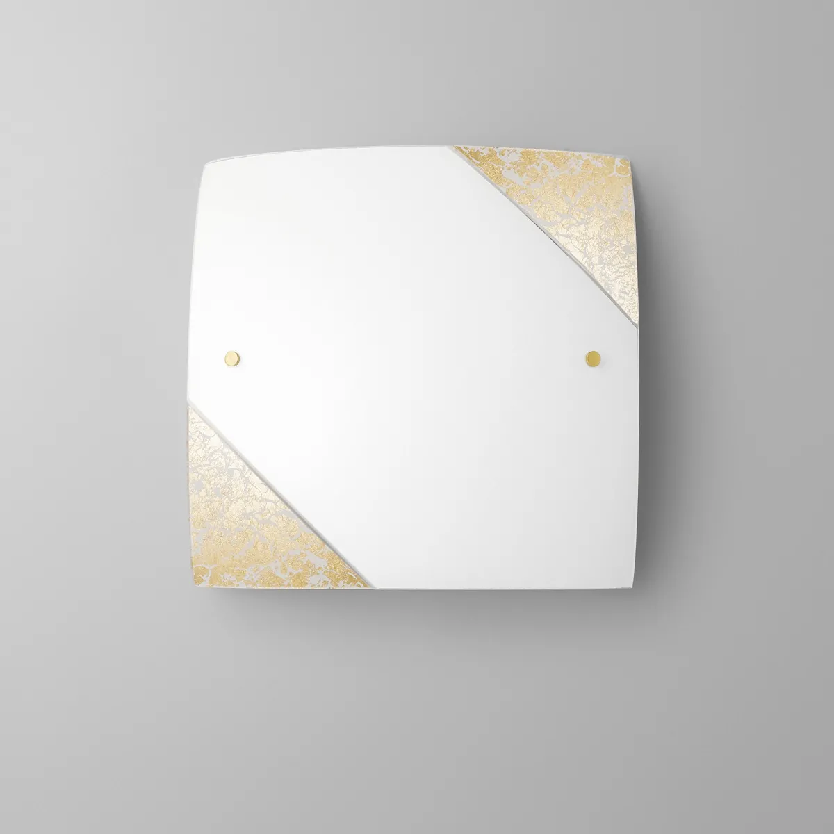 Plafoniera Quadrata Decoro Oro o Argento | Mondialshop
