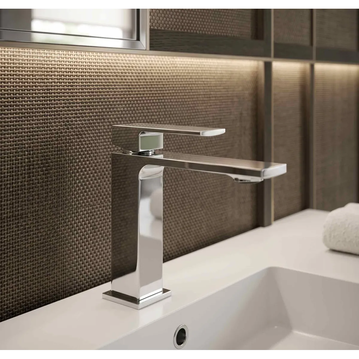 Mitigeurs carrés pour lavabo et bidet - formule d'économies
