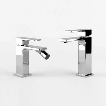 Mitigeurs carrés pour lavabo et bidet - formule d'économies