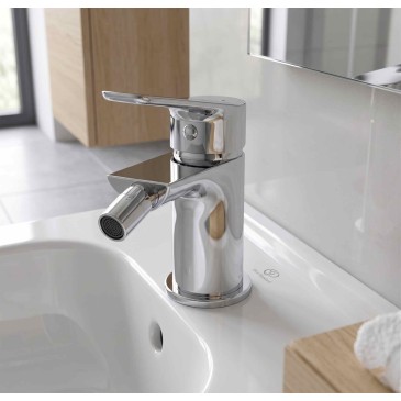 Kopie von Kopie von Miscelatore lavabo cromato con piletta MIO