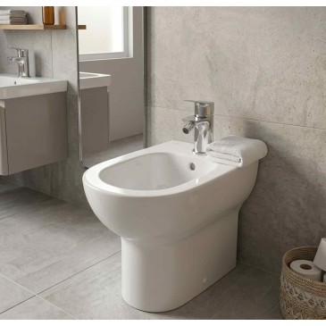 Bidet-Mixer aus Chrom mit...