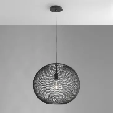 E27 Metall-Pendelleuchte mit kugelförmigem Netzdesign | Mondialshop